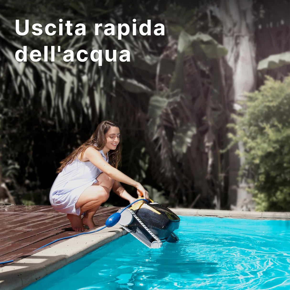 Dolphin E20 Digital - Robot Elettrico Pulitore per Piscina fino a 10 Mt - FONDO + PARETI - MY2026